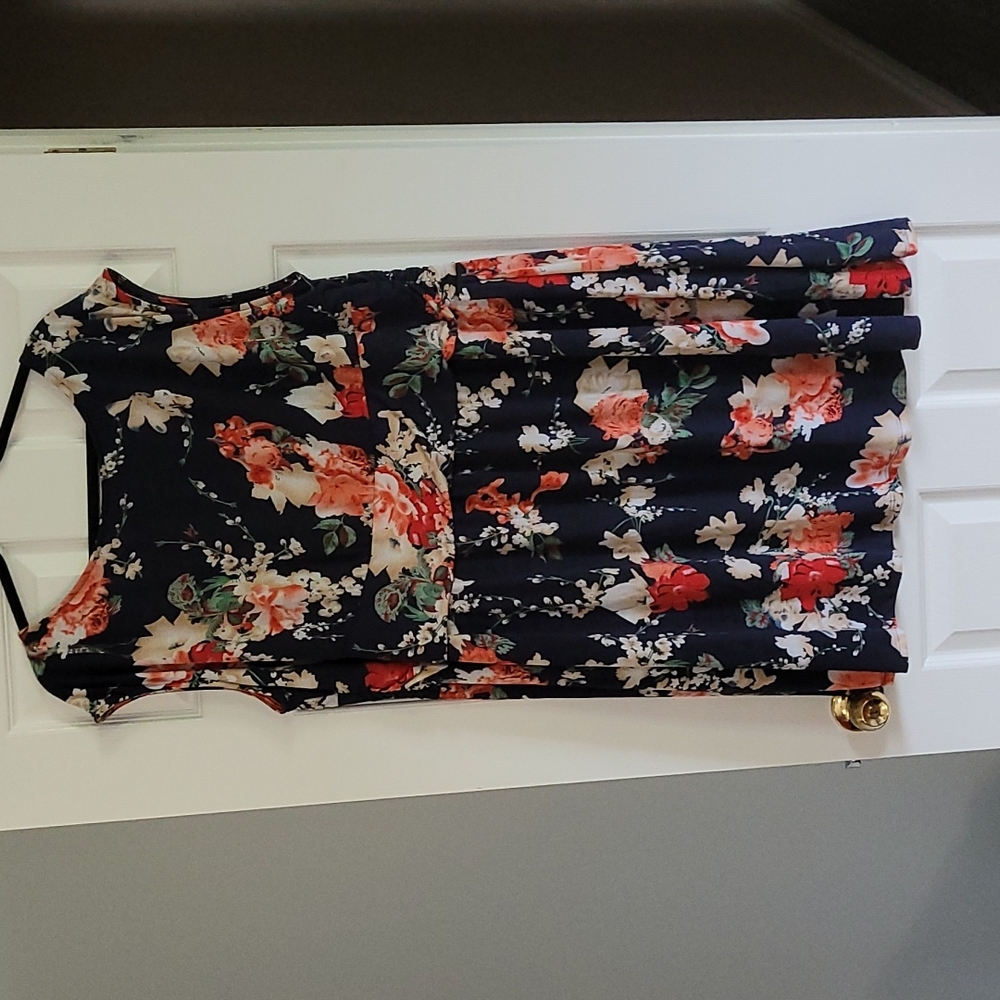 Floral fully lined 3x dress